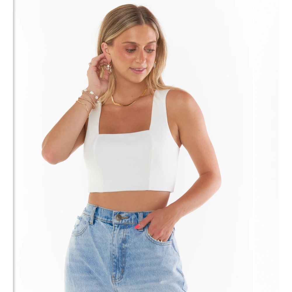 Show Me Your Mumu Ansley Crop Top Size XS Coquette Basic